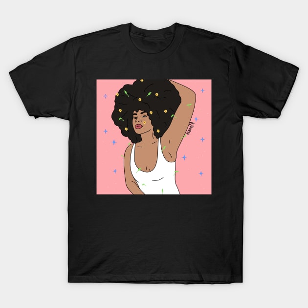 Black girls are Beautiful T-Shirt by Ranaawadallah